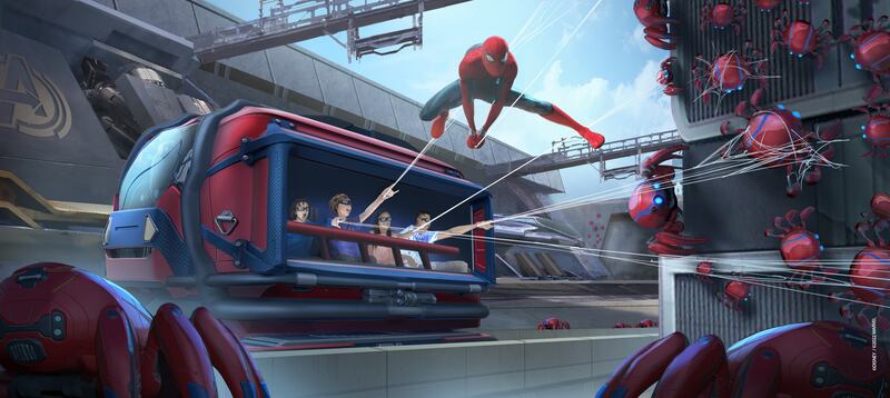 The Spider-Man Web Adventure is an attraction where recruits of all ages will be given web-slinging superpowers.