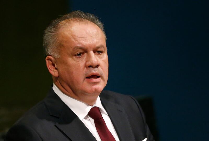 Slovakian President Andrej Kiska. Shannon Stapleton / Reuters