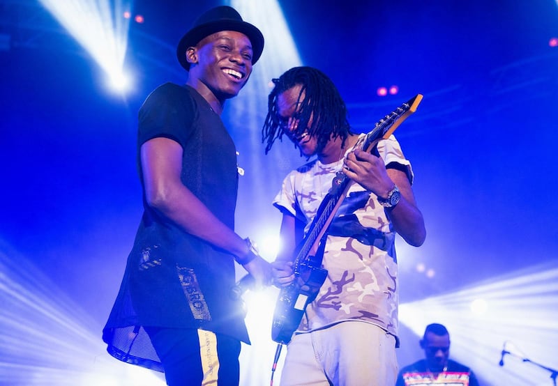 Caption: Sidike Diabate performs at the Mawazine Festival in Rabat, Morocco.  Courtesy: Hakim Joundy