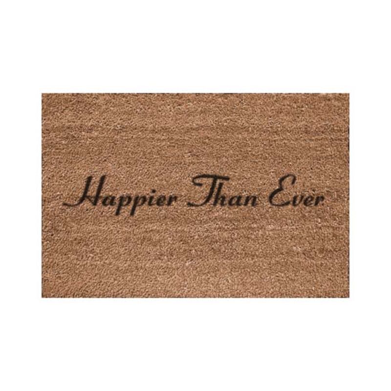 'Happier than ever' doormat, Dh293, Billie Elish.