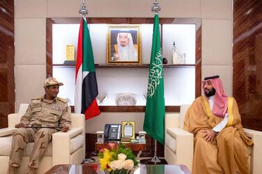 Saudi Crown Prince Mohammed bin Salman held talks in Jeddah with General Mohammed Hamdan Dagalo, the deputy head of Sudan's Transitional Military Council. Saudi Press Agency