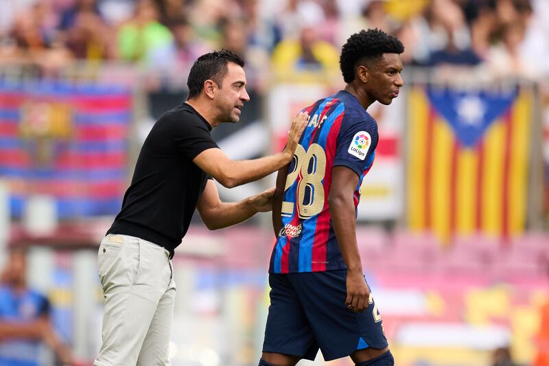 Alejandro Balde (Alba, 83') - N/A. Ferran Torres (Raphinha, 83') - N/A. Getty