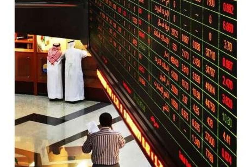 Abu Dhabi's general index slipped 0.2 per cent.