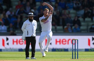 England bowler Ben Stokes in action at Edgbaston. Getty Images