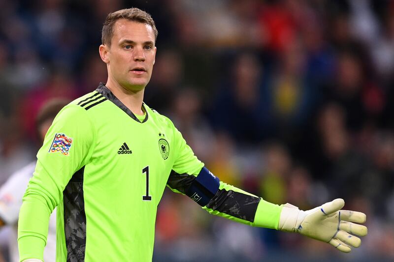 GERMANY RATINGS: Manuel Neuer 7 - Made one incredible stop, maybe slightly lucky in terms of it pinging off his hip, when he got himself across his goal to deny Harry Kane with 15 minutes to go. Looked comfortable for the most part, more so than some outfield players while in possession.
AP