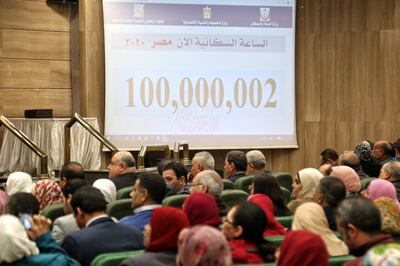 Egypt's population is growing by two per cent every year and climbed over the 100 million mark last year. EPA.
