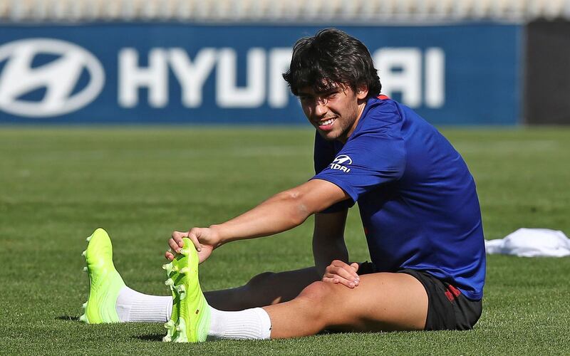 Joao Felix attends a training session at Cerro del Espino sports complex. EPA