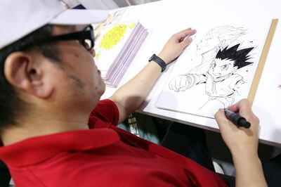 Animator Takahiro Yoshimatsu was a key animator on Dragon Ball and Dragon Ball Z. Photo: Chris Whiteoak / The National