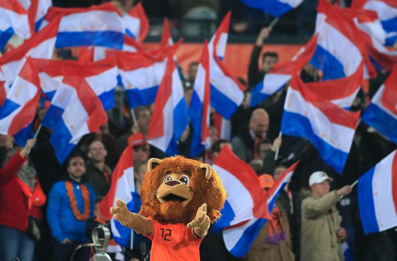 Netherlands fans wait for the start of the Euro 2020 group C qualifying match. AP Photo