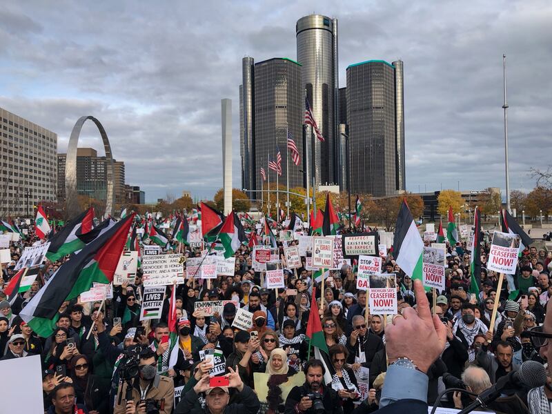 A recent protest in Detroit, Michigan, opposing Israel's actions in Gaza. Photo: Dana Kornberg