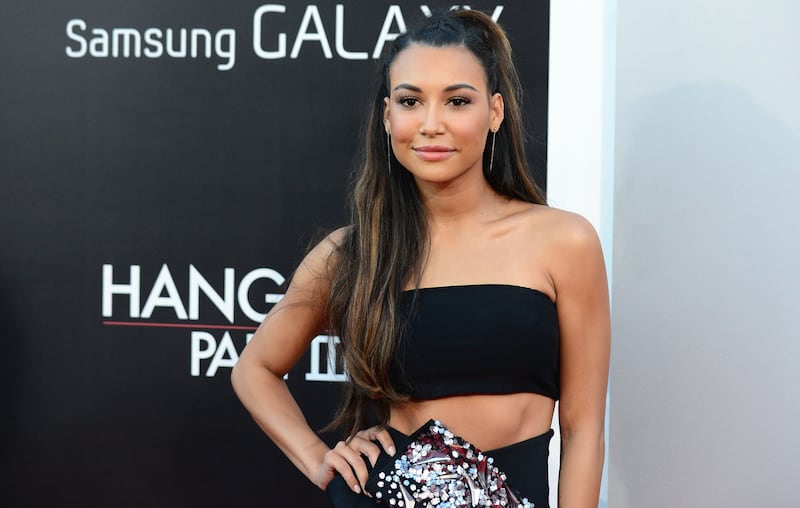 Naya Rivera poses on arrival for the Los Angeles premiere of the film 'The Hangover Part 3' in Los Angeles, California on May 20, 2013. The film opens nationwide on May 23. AFP PHOTO/Frederic J. BROWN
 *** Local Caption ***  162242-01-08.jpg