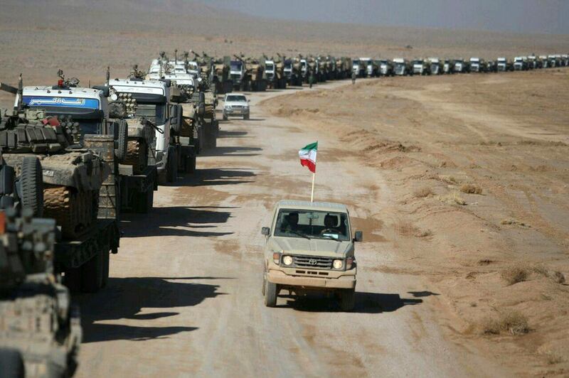 This photo provided Friday, Jan. 25, 2019, by the Iranian Army shows an infantry drill in the central Isfahan province, Iran. (Iranian Army via AP)