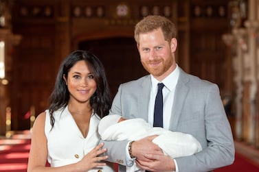 Meghan, Duchess of Sussex, pictured with Prince Harry and son Archie, will release a children's book centred on the relationship between a father and son later this month. Getty Images