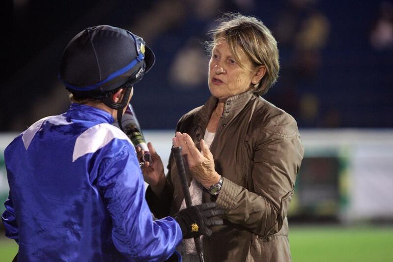 Trainer Gillian Duffield struck a blow for women in horse racing when she saddled No Risk Al Maury to victory in the first race on the opening night at Meydan Racecourse in January 2010. Nicole Hill / The National