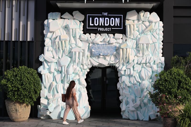 The London Project has opened a new Ice Bar on Bluewaters Island in Dubai. Chris Whiteoak / The National