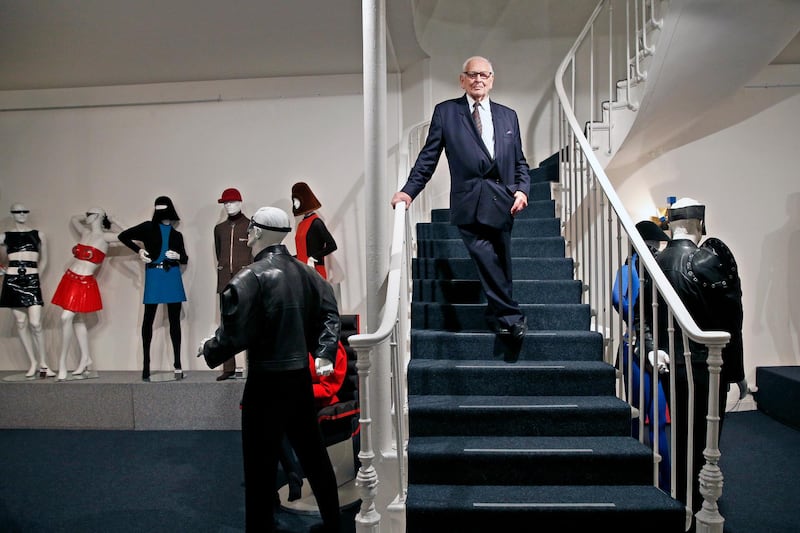 Pierre Cardin poses for a photograph during the inauguration of the Pierre Cardin Museum in Paris, France, in November 2014. EPA