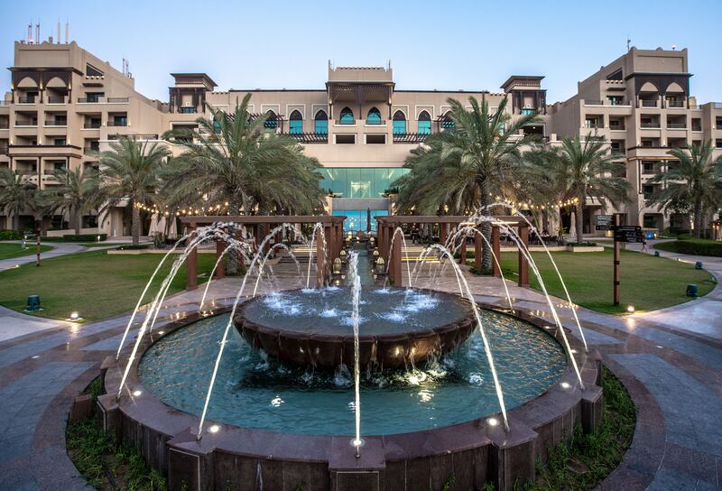 The poolside area of Saadiyat Rotana Resort and Villas. The UAE tourism sector’s revenue exceeded $5.17bn during the first six months of this year. Victor Besa / The National