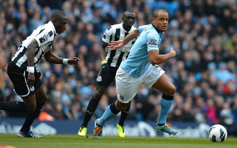 Centre-back: Vincent Kompany, Manchester City. Helped keep a clean sheet as City recorded perhaps their best away win of the league campaign. Andrew Yates / AFP