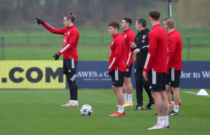 Wales attacker Gareth Bale makes a point during. PA