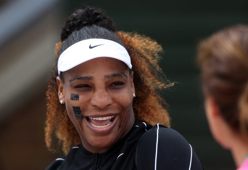 Serena Williams is all smiles ahead of Wimbledon. Reuters