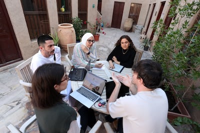 Ahlam Bolooki will have many daily discussions with her programming team before the Emirates Airline Festival of Literature next month. Chris Whiteoak / The National