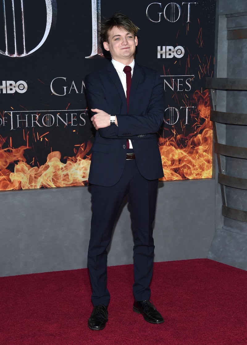 Jack Gleeson (Joffrey Baratheon) arrives for the 'Game of Thrones' final season premiere at Radio City Music Hall on April 3, 2019 in New York. AP