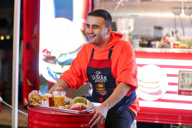 Turkish chef and restaurateur CZN Burak has the ninth most-followed TikTok account, with more than 62 million followers. Khushnum Bhandari / The National 
