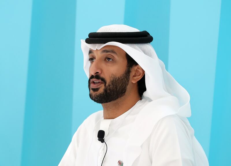 Abdulla bin Touq, Minister of Economy, says the UAE was moving forward with an improved business environment and increased competitiveness. Chris Whiteoak / The National