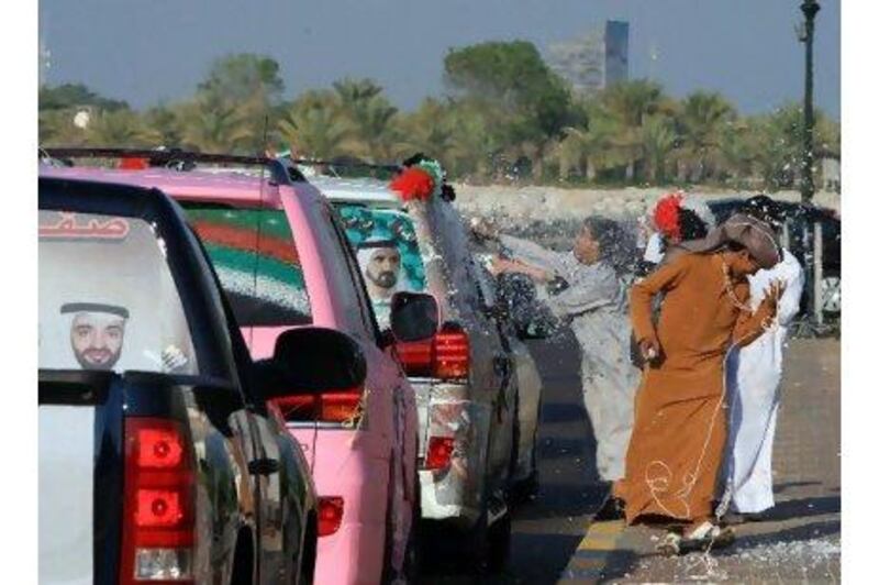 "Certain people are using these parades as an excuse to practise unacceptable behaviour on our roads," says Maj Gen Saif al Zafein, chief of Dubai Traffic Police. Ravindranath K / The National