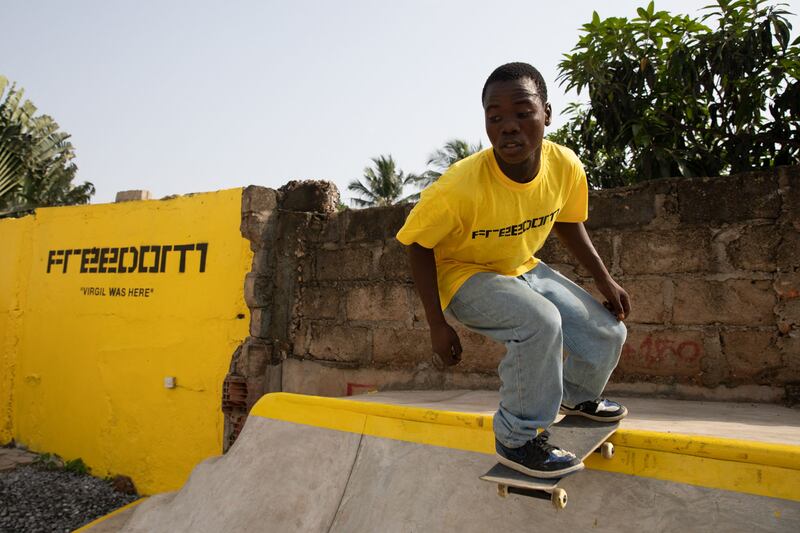 Freedom Skatepark is the first of its kind in Ghana. All photos: AFP