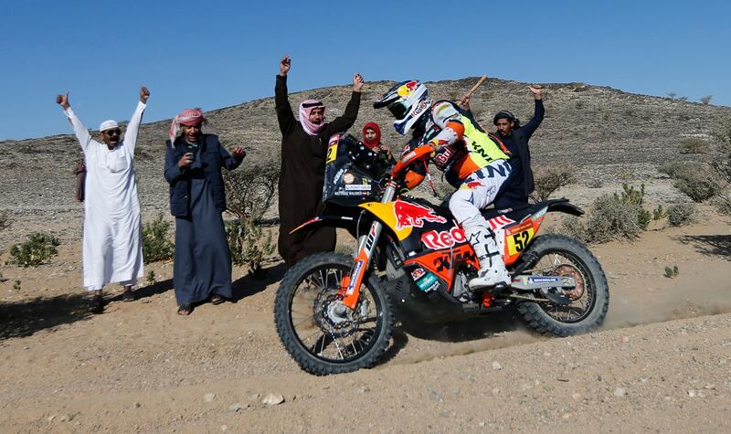 Red Bull KTM Factory Team's Matthias Walkner during Stage 1 of the Dakar Rally - from Jeddah to Bisha - on Sunday, January 3. Reuters