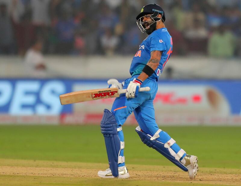 Virat Kohli helped India chase down their highest target in T20Is. AP