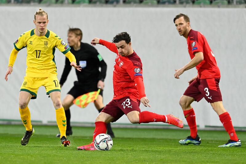 March 28, 2021. Switzerland 1 (Shaqiri 2') Lithuania 0: An early goal from then Liverpool player Xherdan Shaqiri was enough to make it two wins from two matches for the Swiss. “If you don’t make the most of your chances you could end up in trouble.," said Petkovic. "I was pleased with our energy but we had enough opportunities to win by a bigger margin.” Getty