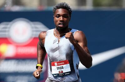 American favourite Noah Lyles in action. 