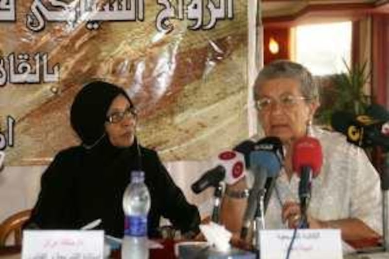 August 15, 2009-Cairo, Egypt  Amina Shafiq & Malika Razzaz 
Claude Stemmelin for The National *** Local Caption ***  006.jpg
