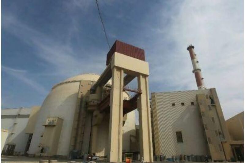 The reactor building at the Russian-built Bushehr nuclear power plant in southern Iran, which is close to generating electricity after decades of delay.