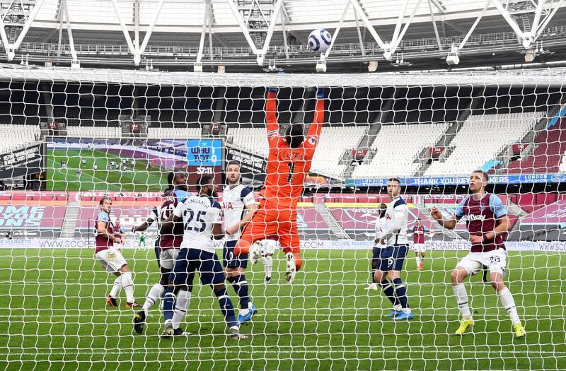 Craig Dawson - 9: Made a committed diving block to prevent Kane scoring at a corner. Deprived a goal when his towering header was tipped over by Lloris. Marshalled the Hammers’ backline expertly. Reuters