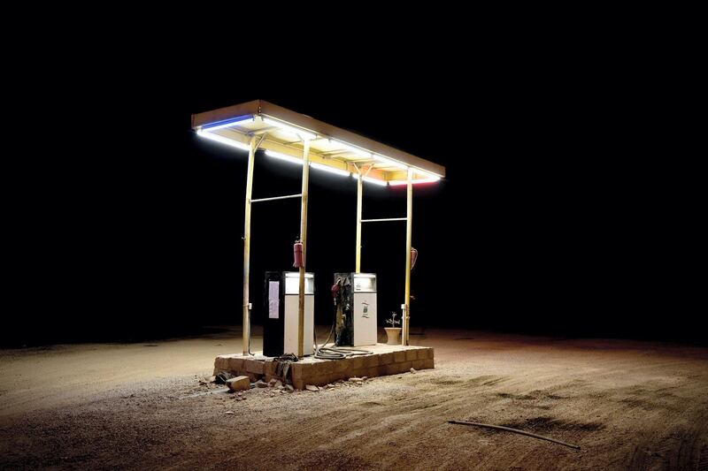 Mohamed Somji and Sinisa Vlajkovic photographed substations in the UAE: informal diesel refilling stations that used to service long-haul trucks. Courtesy Warehouse421