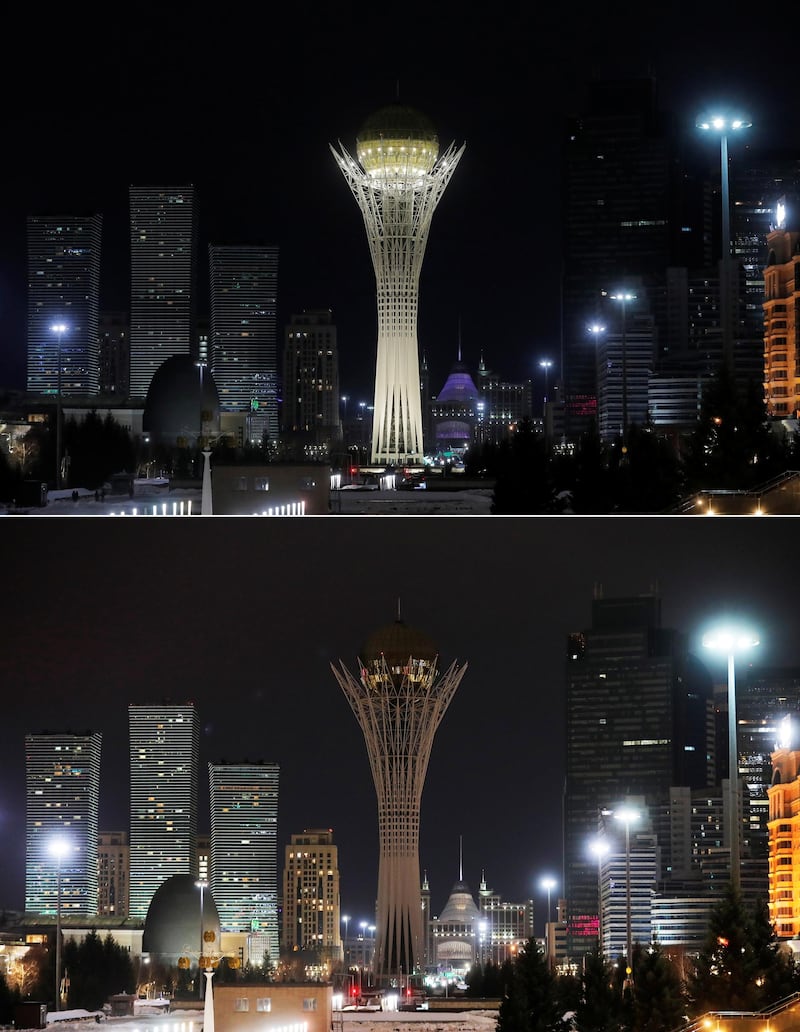 The Baiterek monument in Nur-Sultan, Kazakhstan. Reuters