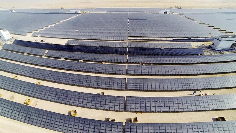 The Mohammed bin Rashid Al Maktoum solar park will provide 5,000MW of power upon completion scheduled for 2030. Courtesy Government of Dubai
