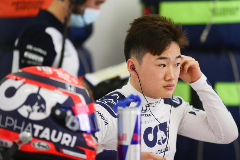 BAHRAIN, BAHRAIN - MARCH 13: Yuki Tsunoda of Scuderia AlphaTauri and Japan  during Day Two of F1 Testing at Bahrain International Circuit on March 13, 2021 in Bahrain, Bahrain. (Photo by Peter Fox/Getty Images)