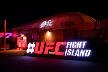 ABU DHABI, UNITED ARAB EMIRATES - JULY 12: In this handout image provided by UFC, a general view of the Flash Forum on UFC Fight Island prior to the UFC 251 event on July 12, 2020 on Yas Island, Abu Dhabi, United Arab Emirates. (Photo by Jeff Bottari/Zuffa LLC via Getty Images)