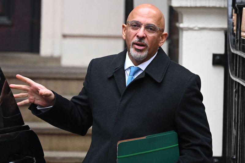 Rishi Sunak is facing growing calls to sack Nadhim Zahawi, pictured. Getty Images