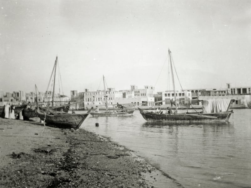 The creek in Dubai circa 1937. Getty Images