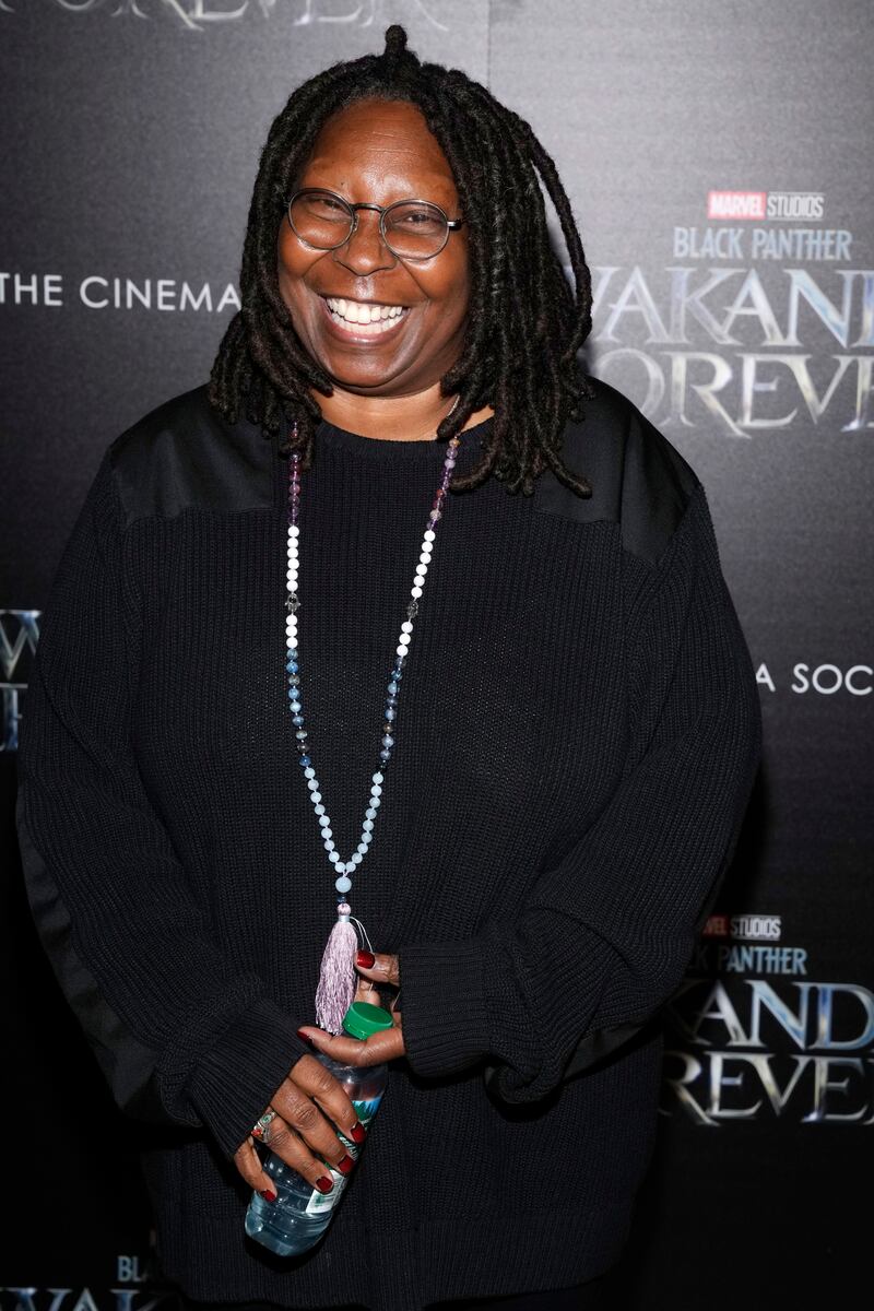 Whoopi Goldberg said she was getting off Twitter because 'it’s so messy'. AP