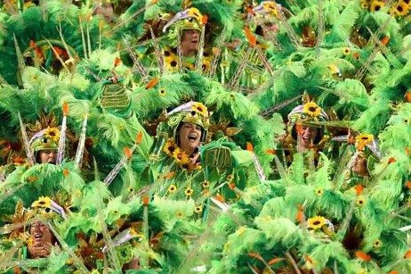 Carnival celebrations in Rio de Janeiro, Brazil. Dubai is hoping to tap the country's tourism potential along with Argentina. Martin Mejia / AP Photo