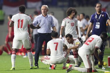 Bert van Marwijk was UAE national team manager for around nine months in 2019. EPA