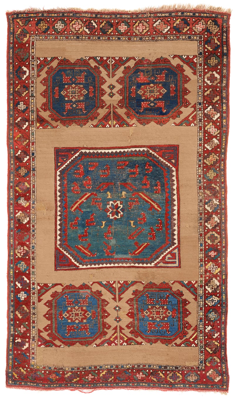 Lot 197 - a Holbein rug, Anatolia, late 16th/early 17th century