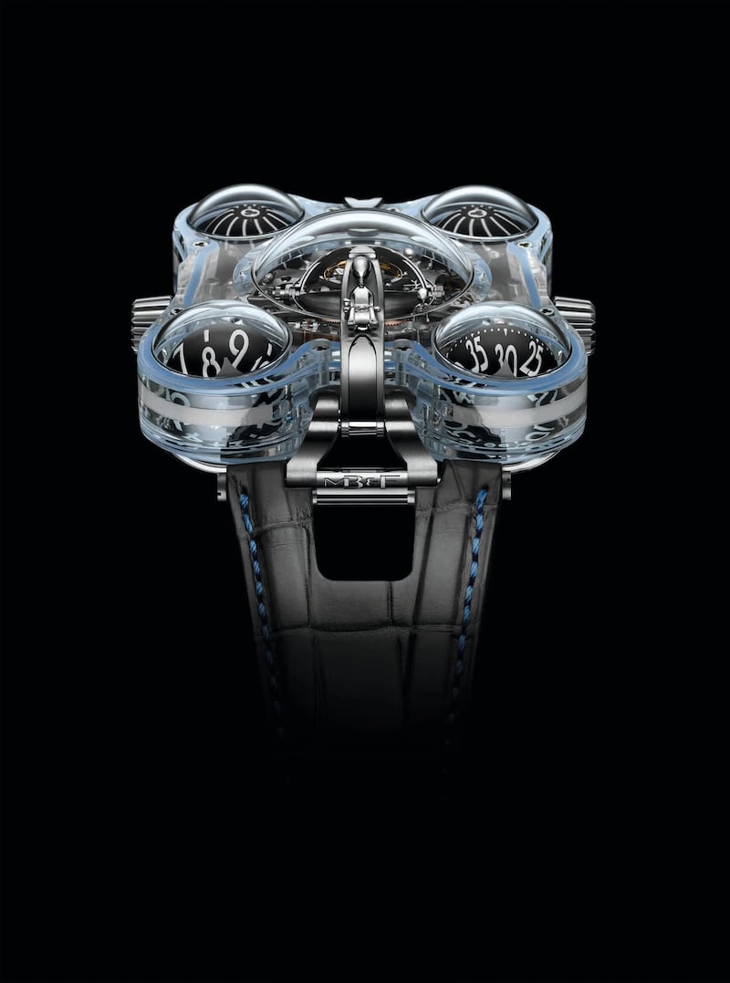 The new N°6 Alien Nation machine by MB&F is priced at Dh1.8 million.