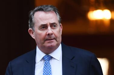 British Secretary for international trade Liam Fox departs 10 Downing Street in London, 26 February 2019. EPA